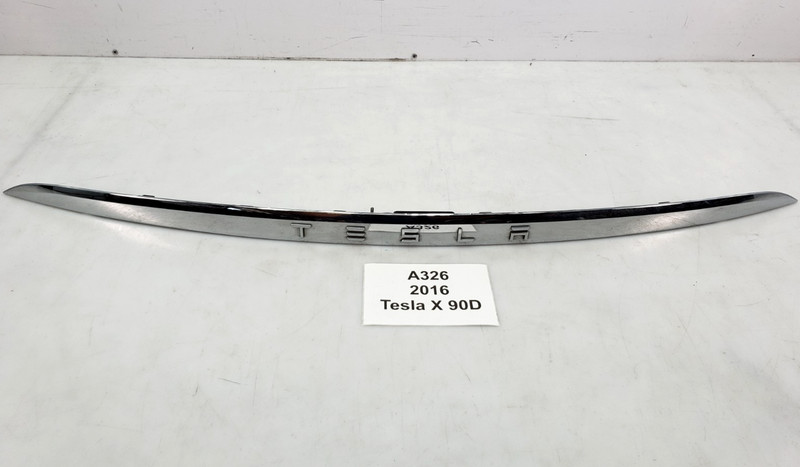 ✅ 2016-2020 OEM Tesla Model X Rear Trunk Lid Liftgate Applique Black Trim