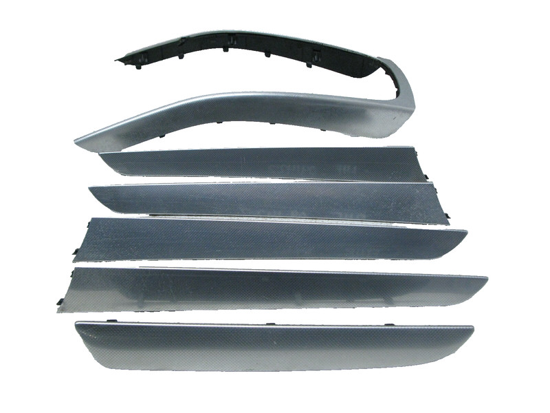 09-16 AUDI B8 A4 S4 DASHBOARD DOOR PANEL INTERIOR ALUMINUM TRIM SET OEM 091422