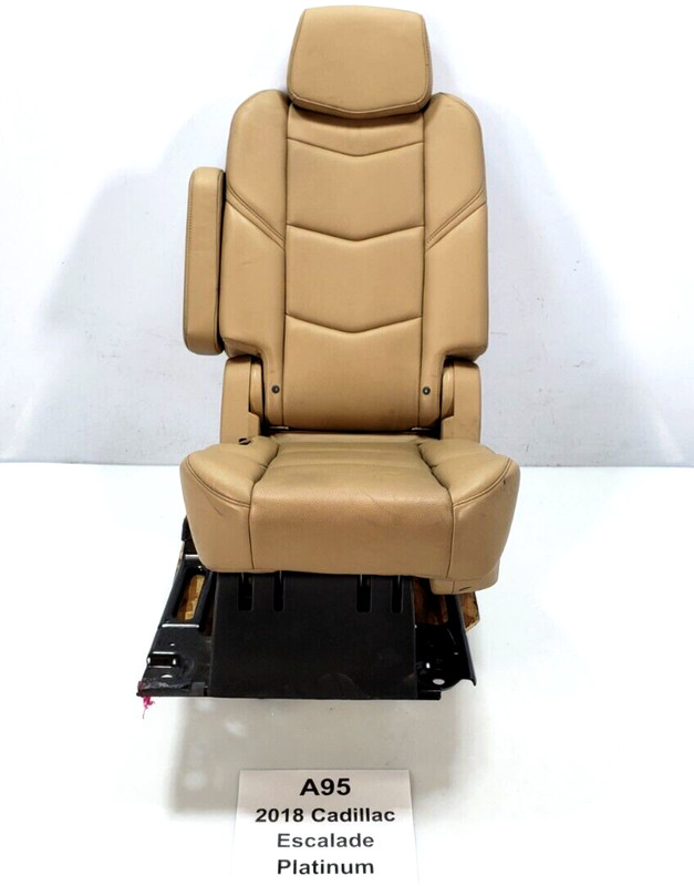 ✅ 2017-2020 OEM Cadillac Escalade Rear Left Driver Side Seat Leather Beige