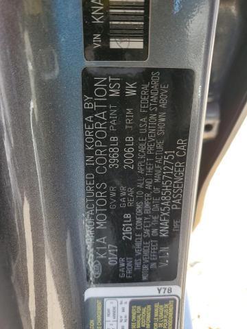 2017 KIA Forte Left Headlight Assembly Grey OEM 635604 Used 126K Miles