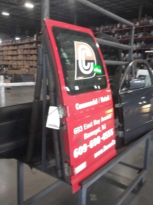 2011 Ford E250 Van Left Rear Cargo Door Red 584317 Used 140K Miles