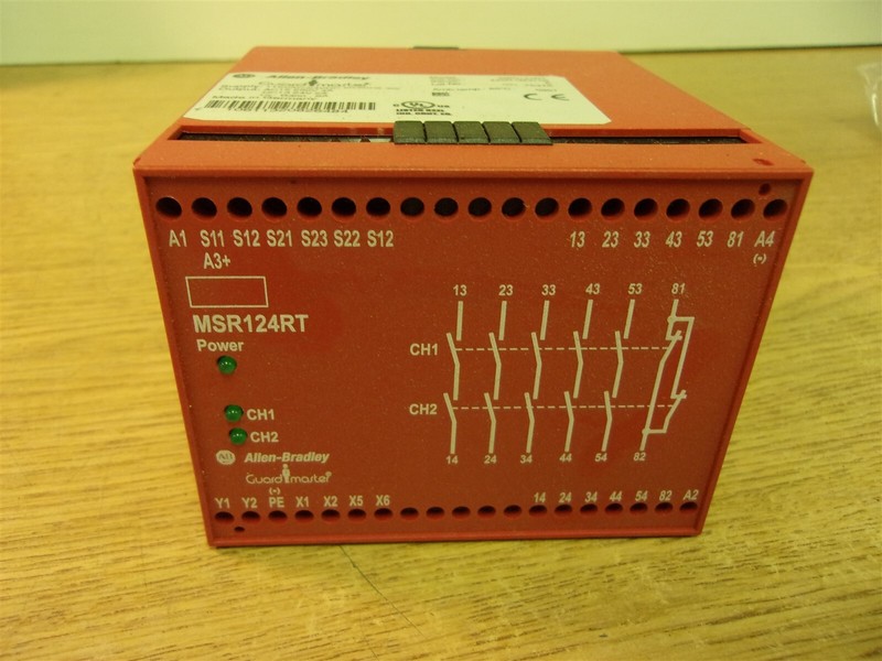 Allen Bradley 440R-G23108 MSR124RT GuardMaster Safety Relay *FREE SHIPPING*