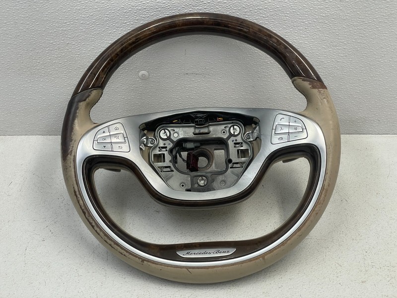 14 15 16 17 Mercedes S550 Steering Wheel Assembly W/Switches 1523 OEM