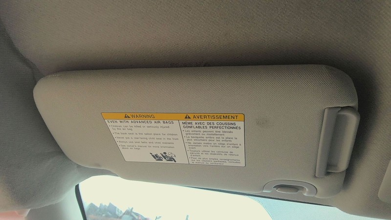 Sun Visor NISSAN SENTRA Left 13 14 15 16 17 18 19