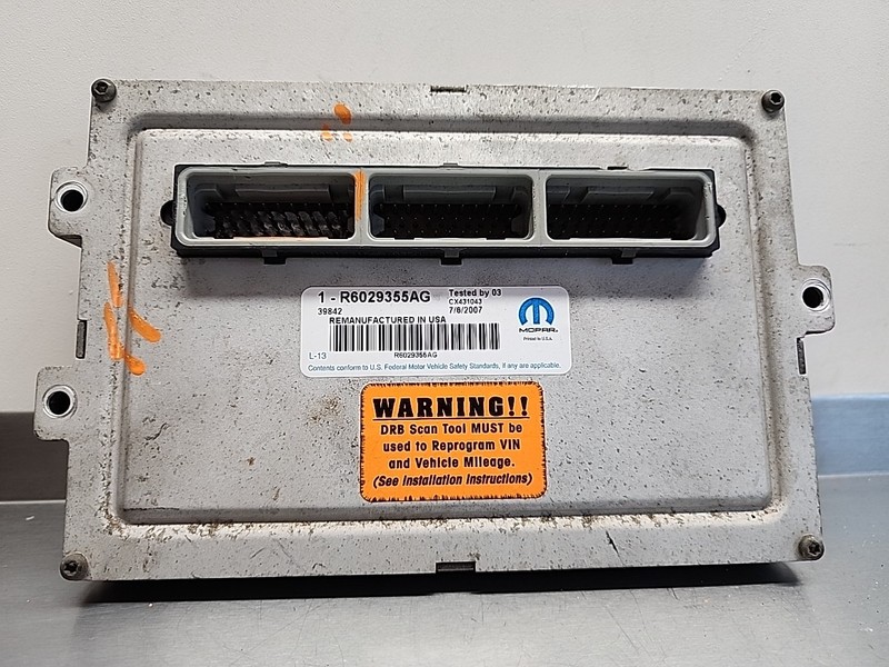 02 DODGE DAKOTA 3.9 AT ENGINE MOTOR CONTROL MODULE COMPUTER ECU ECM R6029355AG