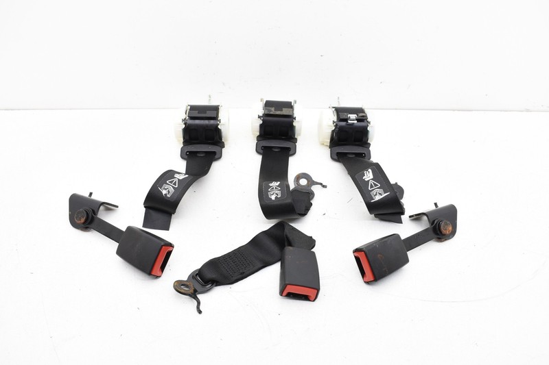 2011 BMW F01 750i REAR LEFT RIGHT CENTER SEAT BELT & BUCKLE SET OEM KW71