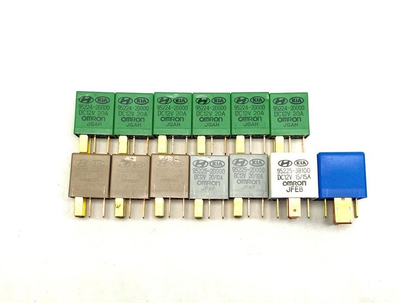 Set of 13 Relays 95224-2D000 95220-2S000 Fits 2015 Hyundai Veloster 87653