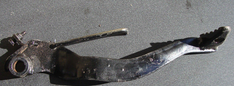 1990 91 Kawasaki Bayou KLF220 KLF 220 ATV Right Rear Brake Lever Pedal Foot I11