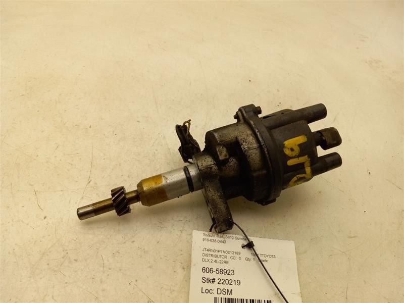 91-92 TOYOTA PICKUP DELUXE 2.4L 22RE IGNITION DISTRIBUTOR