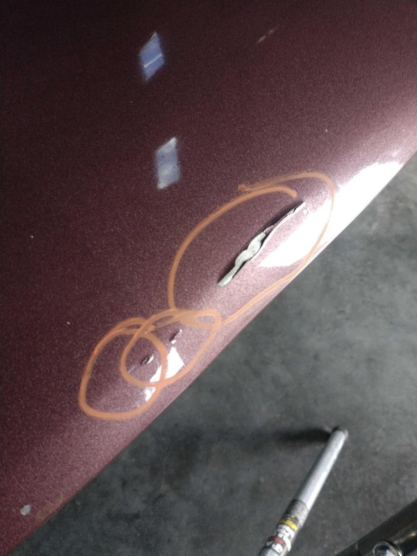 2020 Chevrolet Spark OEM Purple Hood Panel - Used, Paint Chip, 75K Miles
