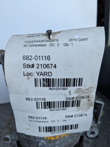 AC Compressor Fits 14-16 DART 1031991