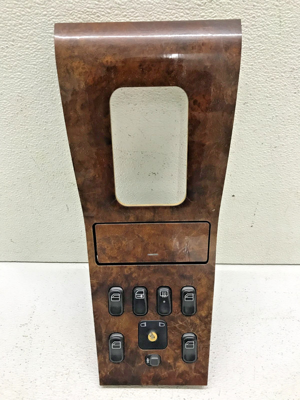 98-01 Mercedes W163 ML320 ML430 Center Console Shifter Trim Wood Switches OEM