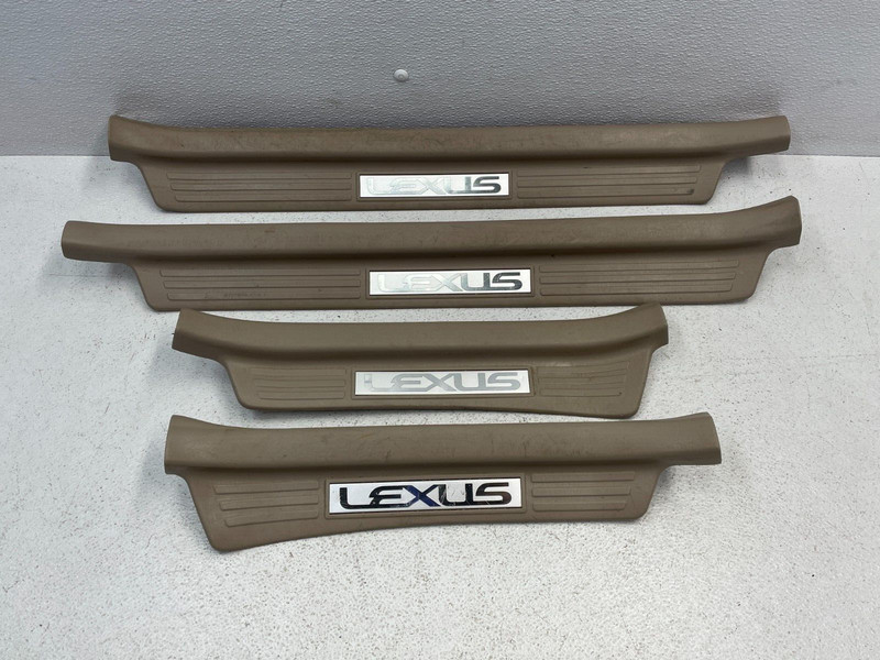 1998-2002 Lexus LX470 Front Rear Left Right Door Sill Scuff Plate Set 1535 OEM