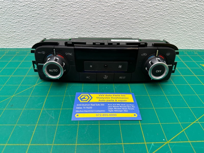 11-17 Volkswagen Touareg HVAC HEATER AC CLIMATE CONTROL SWITCH PANEL OEM
