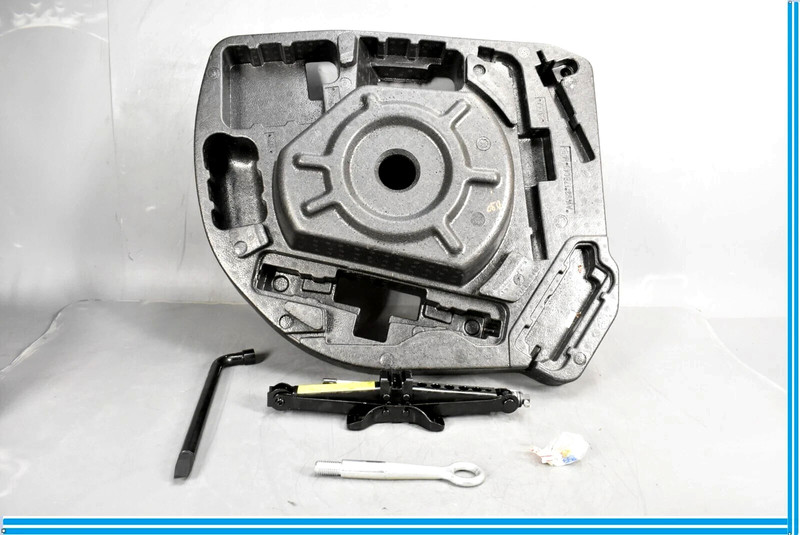 10-15 Jaguar XJ XJL X351 Trunk Spare Tire Emergency Foam Holder w/ Tool Kit OEM