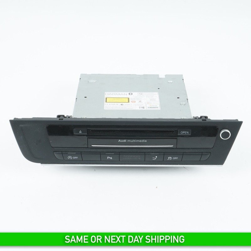 2012 AUDI A7 HEAD UNIT CD PLAYER RADIO MMI MODULE W/ CONTROL PANEL OEM