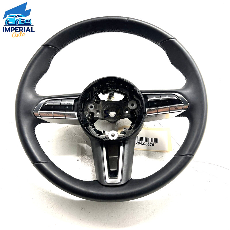 2023 MAZDA 50-CX LEATHER STEERING WHEEL & SWITCH BUTTON OEM - 15K MILES -