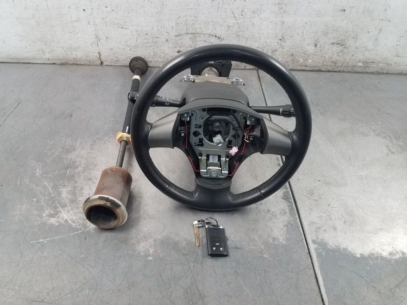 2008 Chevy Corvette C6 Vert Leather Steering Wheel / Column / Key #7050 P5