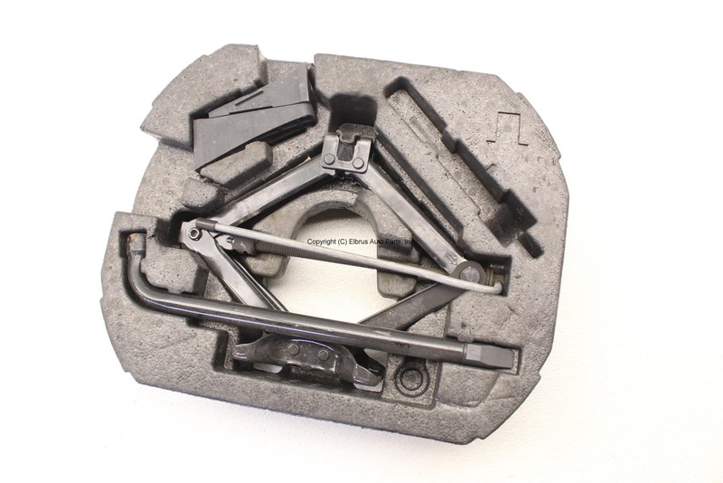JAGUAR XF X250 10 11 12 13 14 15 SPARE TIRE JACK TOOL KIT W/ FOAM STORAGE OEM