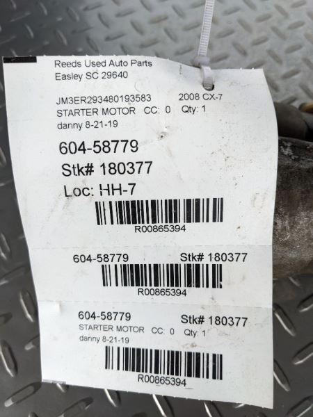 Starter Motor Fits 04-09 MAZDA 3 865394