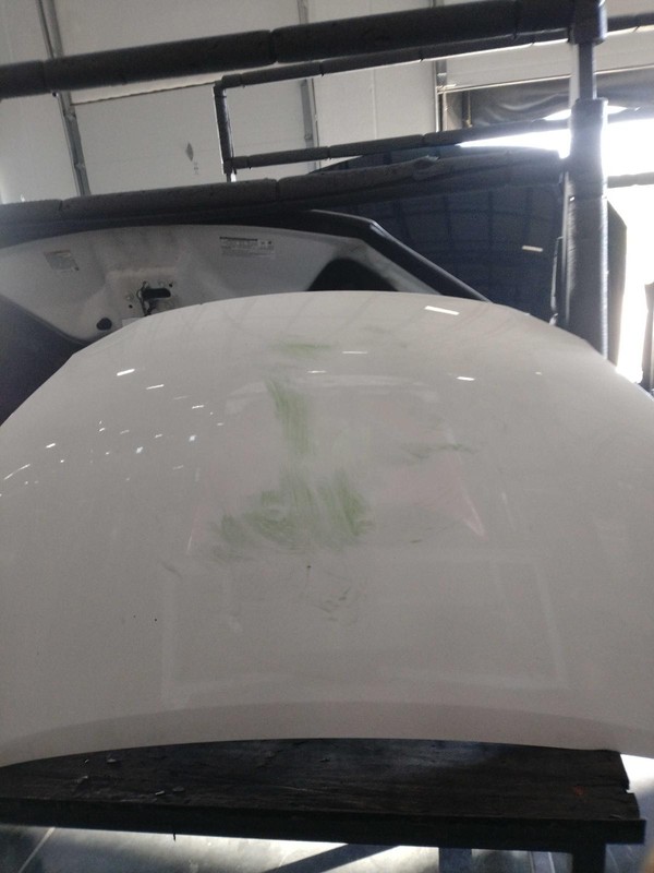 2021 Nissan NV200 OEM White Hood Panel - Used, 75K Miles, Genuine Parts