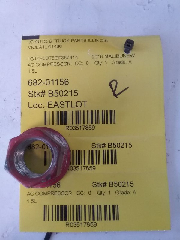 AC Compressor VIN Z 4th Digit New Style Fits 16 MALIBU 3517859