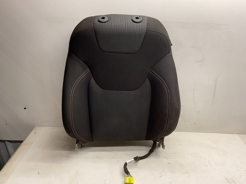 2014-2018 JEEP CHEROKEE LEFT DRIVERS FRONT SEAT UPPER PORTION BLACK CLOTH OEM
