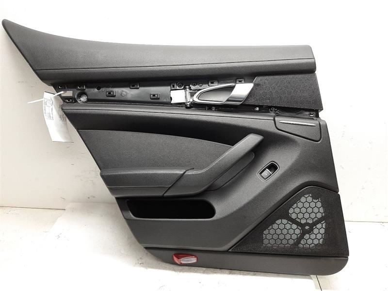 2011 Porsche Panamera Left Rear Door Panel Trim Cover Card Black
