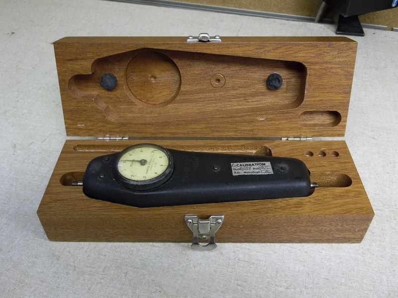 Hunter Spring Calibration Meter PD-2216-12, Vintage in Wooden Case *FREE SHIP*