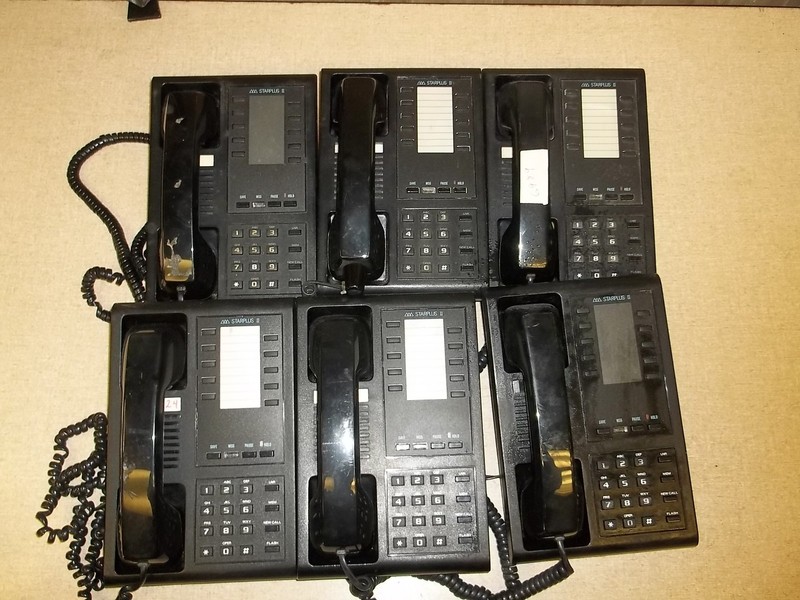Vodavi Starplus II 2603E, Lot of 6 (HAC) Office Phones, Black *FREE SHIPPING*