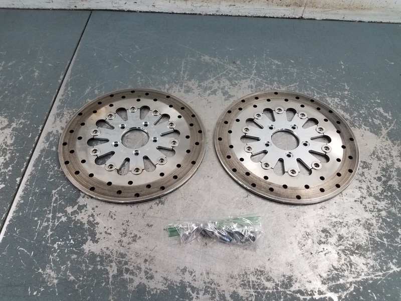 2009 09 - 13 Harley Touring CVO UltraFloating Front Brake Rotors#5853 P6
