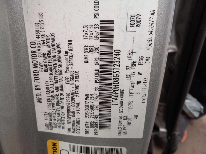 2016 Ford Fusion Speedometer Gauge OEM GS7T-10849-EA Used 140K Miles