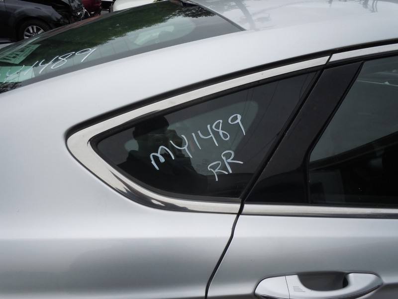2013-2020 Ford Fusion Rear Quarter Window Glass Passenger Right OEM Chrome Trim