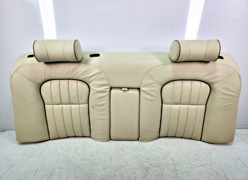✅ 98-03 OEM Jaguar XJ8 XJR Rear Seat 2nd Row Upper Cushion Leather W/ Headrest*