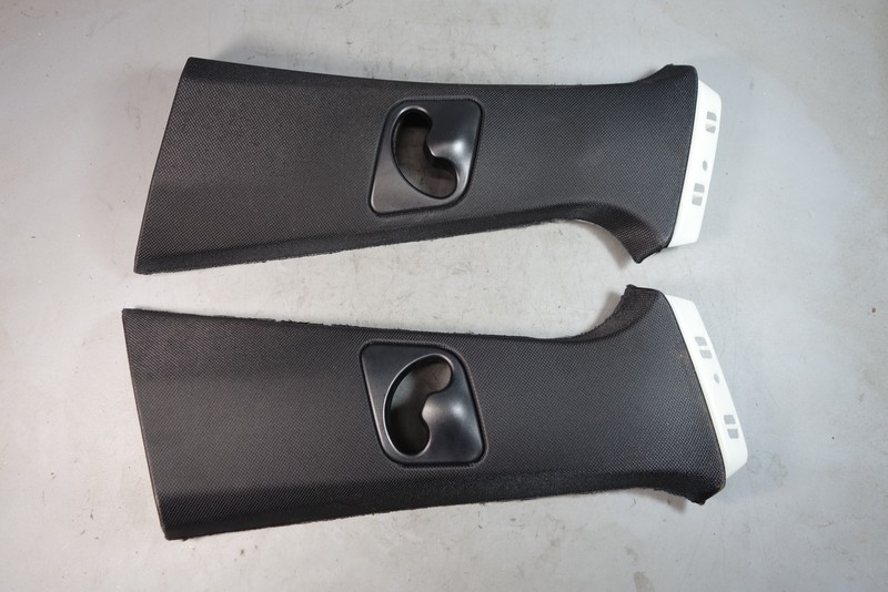 2014-2018 BMW F15 X5 F85 X5M SAV Int B- Pillar Column Upper Cover Pair Black OEM