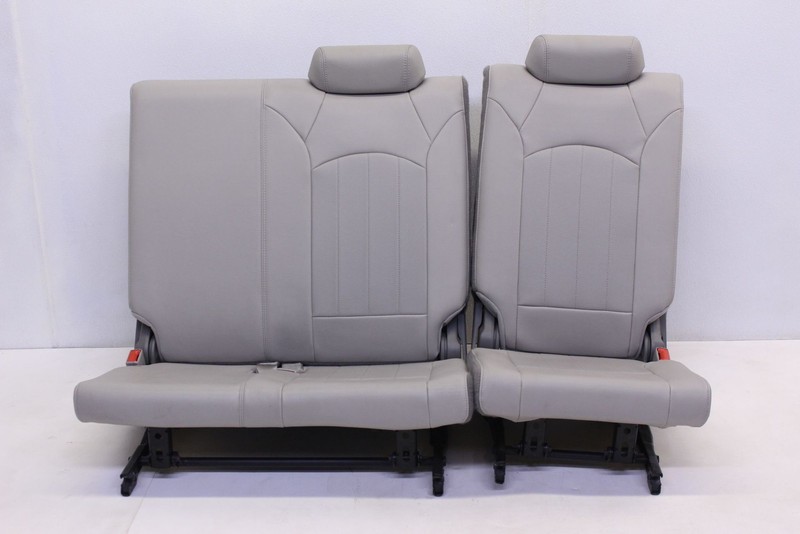 CHEVY TRAVERSE 14 15 16 17 REAR 3RD THIRD ROW SEAT SET PERF LEATHER TITANIUM OEM