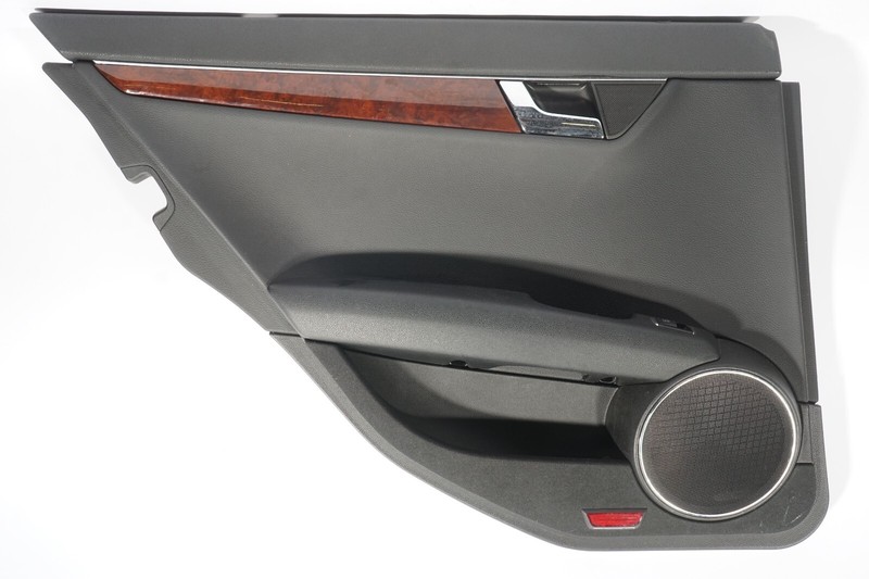 08-14 Mercedes W204 C250 C300Rear Left Driver Side Interior Door Panel Black oem