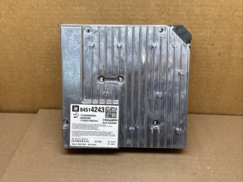 2018-2019 Cadillac CTS Radio Receiver Control Module 84514243