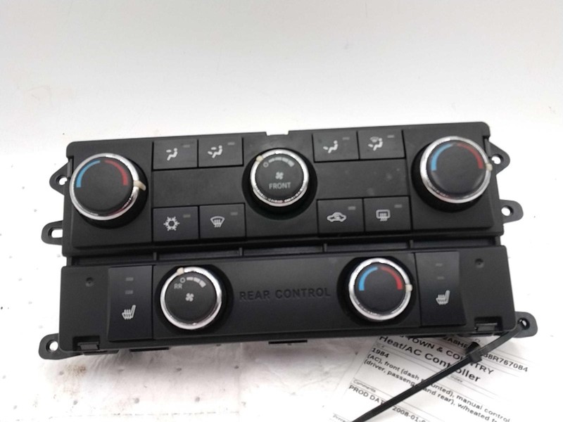 2008 Chrysler Town & Country A/C Selector Switch OEM 55111804AD, Red, Used
