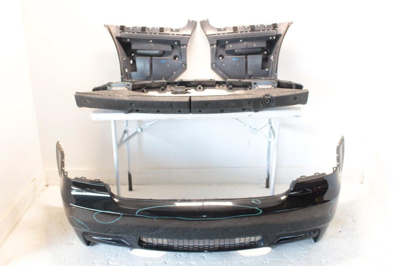 08-13 BMW M3 4.0L Black Rear Bumper Assembly with Park Assist