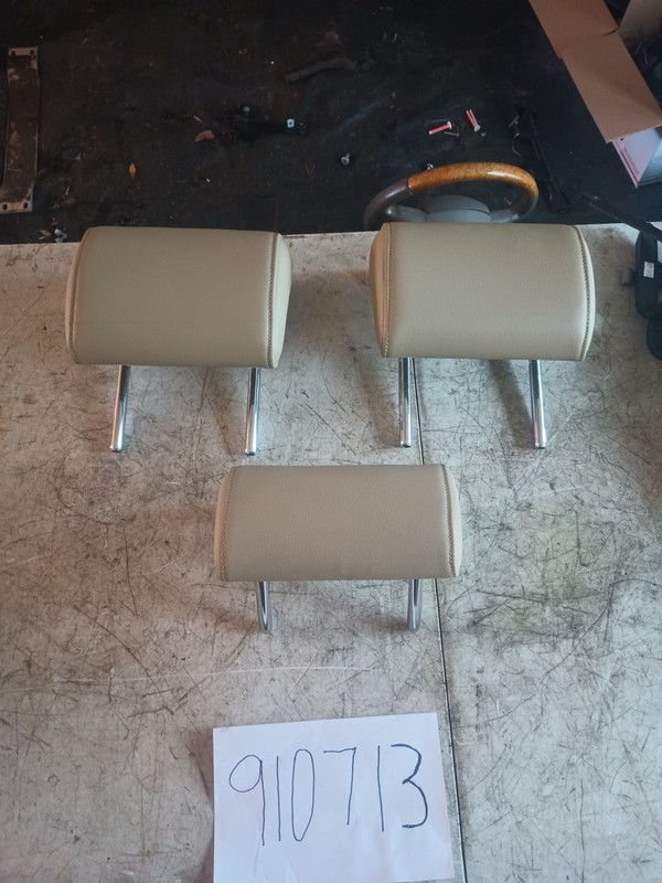 2002-2008 Audi A4 S4 RearHeadrestsLeather Set Of 3 OEM