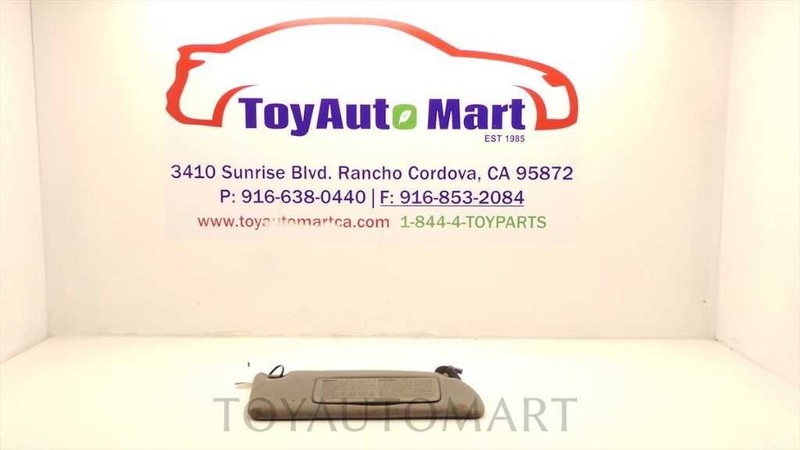 93 94 95 96 97 98 99 00 LEXUS SC300 SC400 GREY PASSENGER SUN VISOR