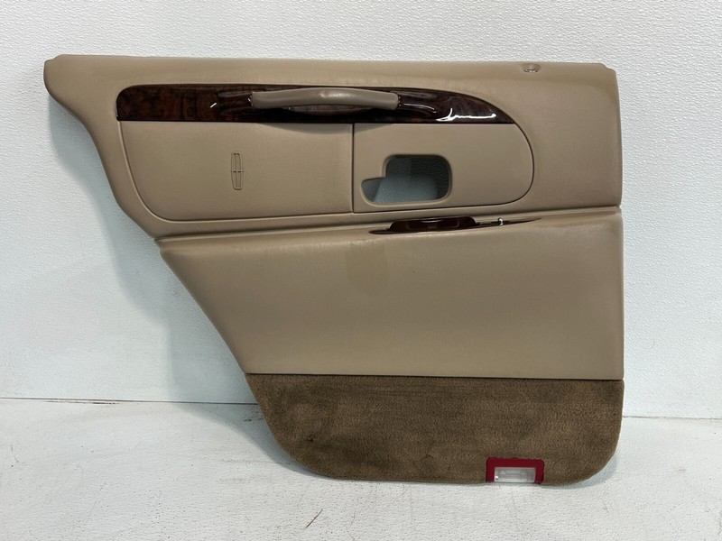 99-08 LINCOLN TOWN CAR DRIVER REAR DOOR PANEL BEIGE