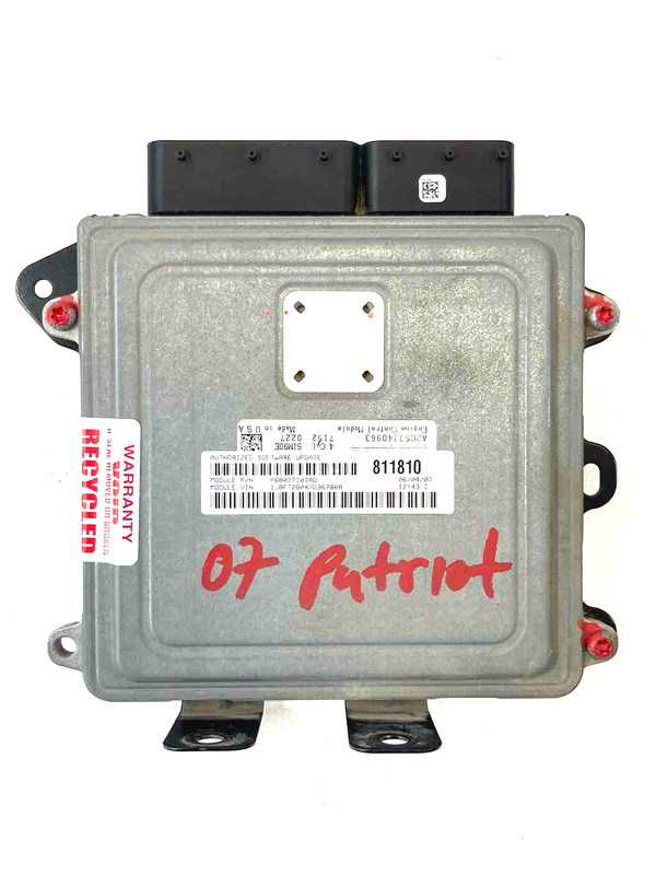 2007 Patriot 2.4 4cyl Engine Computer Control Module Updated Software 68027101AD