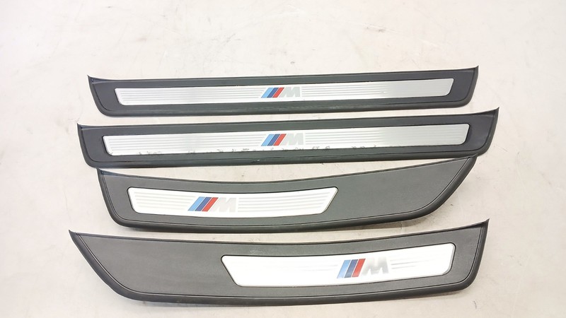 11-16 BMW F10 528i 535i M DOOR SILL SCUFF PLATE SET LEFT RIGHT FRONT REAR 061725