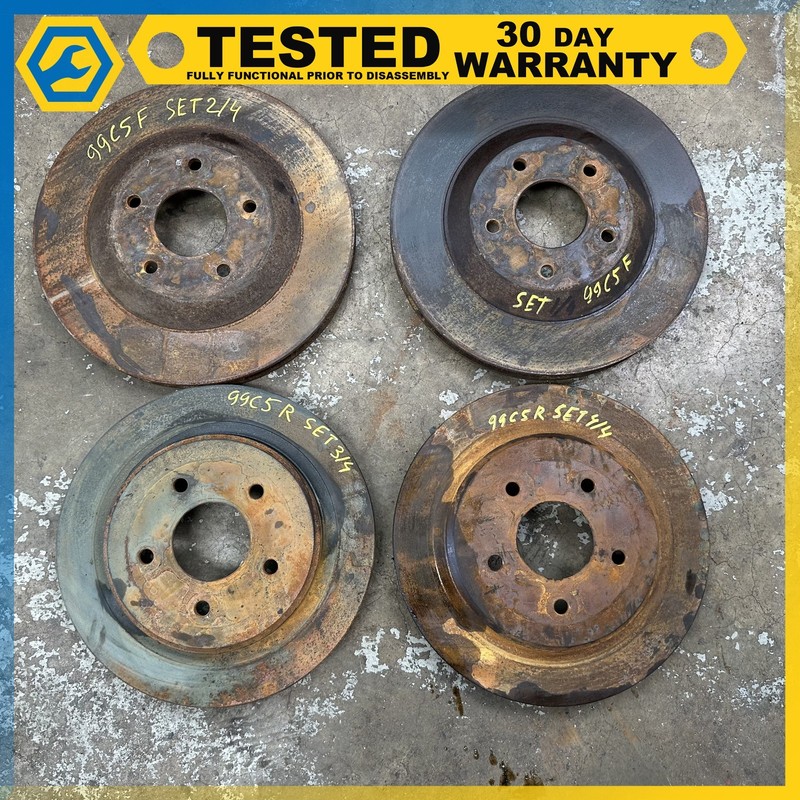 97-04 Chevy Corvette C5 FRONT REAR LEFT & RIGHT BRAKE DISC ROTOR FULL SET OEM