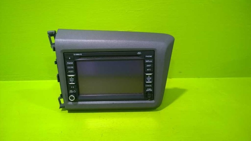 12 HONDA CIVIC NAVIGATION DISPLAY SCREEN RECEIVER OEM 2713-5
