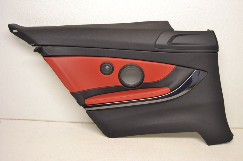 BMW M4 Rear Left Quarter Door Panel Card Trim Sakhir Orange F82 Oem 2015-2020