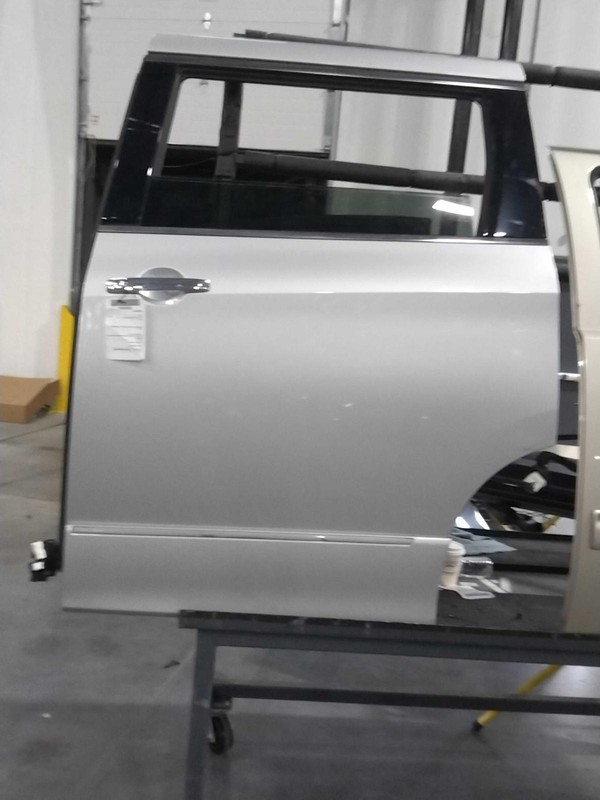 2013 Nissan Quest Left Rear Door Silver 605864 Used 118k Miles