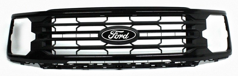 OEM Grille For Ford F150 XLT RL34-8200-BC5KBX Black surround with black bar